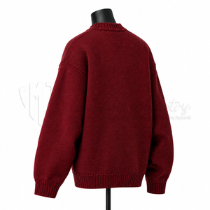 Cardigan en tricot personnalisé pour homme avec patch lettre en chenille, style universitaire, fabricant OEM ODM, vente en gros - Product Image 4