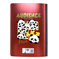 Services d'impression de cahiers scolaires personnalisés en papier, livre d'étudiant, panda roux