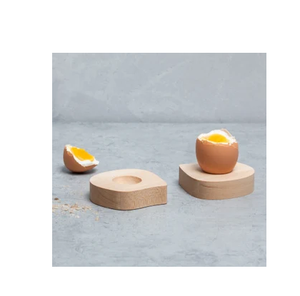 Porte-oeufs en bois de qualité supérieure personnalisé outils de cuisine coquetiers en bois personnalisables cadeaux personnalisés - Product Image 2