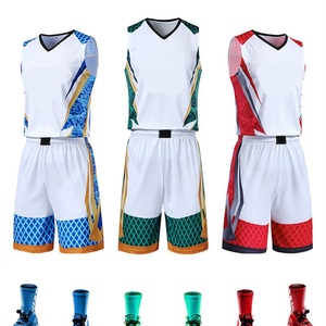 Kit de gilet de basket-ball adulte personnalisé en gros maillot et chemise unisexe avec conception de sublimation ensembles d'uniformes respirants à séchage rapide - Product Image 5