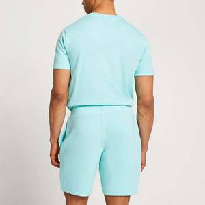 Secado rápido Fundamental Blackout Twinset Camisetas cuello redondo pantalones cortos transpirables Slim Fit algodón peinado Casual deporte invierno verano - Product Image 5