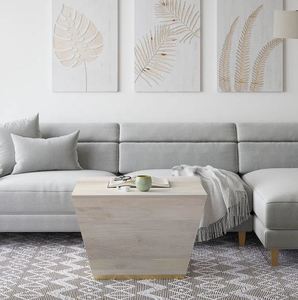 Table basse en laiton et bois massif, nouveau design pour ustensiles de cuisine, bureau, maison, restaurant, salon, décoration de jardin, fabriqué en inde - Product Image 2