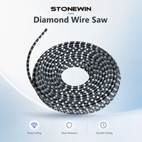 STONEWIN Meilleurs prix Scie à fil diamanté avec caoutchouc pour l'extraction de marbre et de pierre en carrière