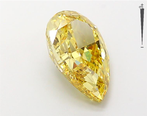 เพชรทรงลูกแพร์สีเหลืองสดใส น้ำหนัก 2.81 กะรัต ได้รับการรับรองจาก GIA IGI เพาะเลี้ยงในห้องปฏิบัติการด้วยวิธี CVD HPHT ขายส่งจากโรงงาน - Product Image 4
