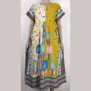 Vestido informal superventas para mujer de talla grande Chrysanta 100% ropa de dormir de rayón de la más alta calidad - Product Image 6