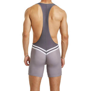 Singlet de Lucha Libre Personalizado al por Mayor para Hombre, Nuevo Diseño de Spandex, Uniforme Deportivo de Entrenamiento, Tejido de Punto, Alta Elasticidad y Rendimiento - Product Image 3