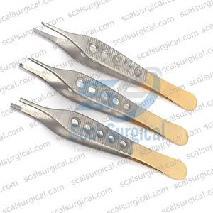 Pince à tissus Adson Brown à manche fenêtré, pince chirurgicale à pouce, pince de préhension à dents fines, en acier inoxydable allemand - Product Image 4