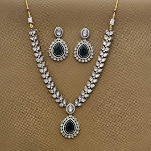 Collier classique Kundan de l'exportateur de bijoux de mode indien avec placage Mehndi - Product Image 2