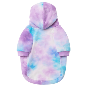 Velvet Dog Hoodie Pastel Purple Blue Soft Plush Pet Sweatshirt With Hood Cozy Warm Pullover Winter Wear For Small Medium Dogs - Product Image 5