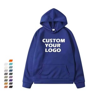 Venta al por mayor de ropa de calle de gran tamaño sudaderas con capucha para hombres clásico logotipo personalizado sudaderas con capucha de algodón peso pesado calidad Puff impresión - Product Image 1