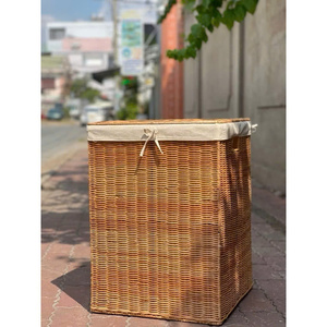 Handmade Woven <b>Rattan</b> <b>Basket</b> -Wholesale Price <b>Laundry</b> Storage and Decorative Home Decor Accents. - Product Image 1
