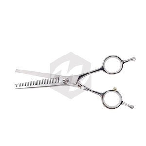 กรรไกรซอยผม 5.5 นิ้ว ผิวกระจก พร้อมที่พักนิ้วสองข้าง ระดับมืออาชีพ 32 ซี่ สำหรับร้านทำผม - Product Image 2