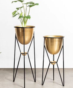 Maceta de suelo de Metal hecha a mano de la mejor calidad con soporte para jardín, hogar, sala de estar interior - Product Image 2