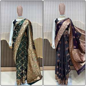 Anmol lichi Silk Saree ที่มีน่าสนใจ Jari butti border และดี pallu ออกแบบสำหรับงานแต่งงานและงานปาร์ตี้ - Product Image 4