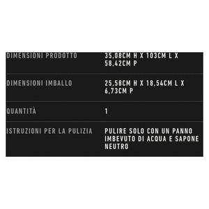 Housse de barbecue noire Traveler (103x58.4x35cm) Nero 7030 Accessoires Premium pour la cuisine en plein air - Product Image 2