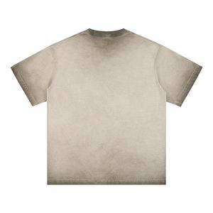 Kivotech-Camiseta de moda para hombre, 100% de algodón, hecha a medida, lavado pesado, manga corta, corte holgado, cuello redondo, Camisetas estampadas con parte superior inferior - Product Image 3
