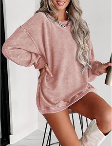 Elegante sudadera de manga larga para mujer, Top acogedor minimalista para un aspecto moderno diario y de oficina - Product Image 3