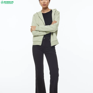 Sudaderas con capucha y cremallera a la moda para mujer, a prueba de viento, cálidas, informales, de manga larga, de forro polar, para correr al aire libre, ropa deportiva. - Product Image 2