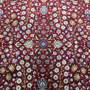 6.3x9.9 ft Turkish Rug, Rug, <b>Red</b> Bordered Rug <b>Silk</b> - Product Image 5