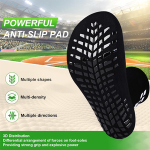 Calcetines atléticos Impresión personalizada OEM con soporte de compresión Tela de alta calidad para entrenamiento de gimnasia y eventos - Product Image 2