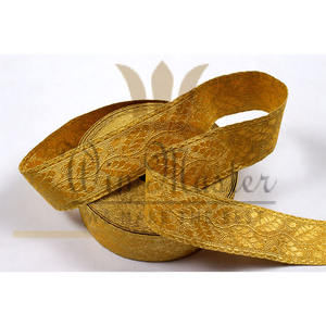 Holesale-estmento trenzado de alambre de lingote, encaje antiguo/ylar RAID/ace Gold - Product Image 3