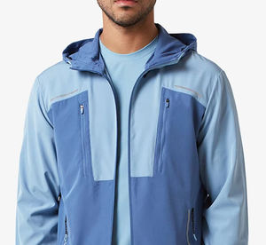 Ensemble de survêtement deux pièces pour homme personnalisé, veste coupe-vent à capuche et short, vêtements de sport actifs, course à pied, sports de plein air, vêtements décontractés de rue - Product Image 4
