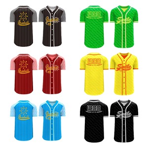 Offre Spéciale personnalisé blanc 100% Polyester Raglan Baseball chemise/bouton vers le bas personnalisé femmes Baseball Jersey - Product Image 4