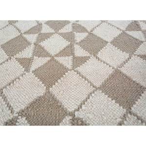 Alhambra Ivory Flat Weave Wool <b>Rugs</b> Geometric Handmade Rectangle <b>Rugs</b> for Home for Living Room Bedroom Hallway-Model ADWL-13164 - Product Image 3