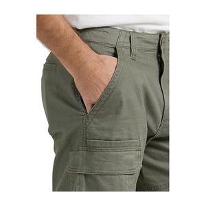 Pantalones cortos elásticos Cargo de alta tendencia personalizados con múltiples bolsillos para hombre, calidad Premium 100% algodón, patrón sólido, antiarrugas medio - Product Image 3