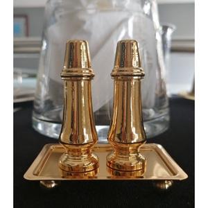 Mini salino e pepiera in ottone - Product Image 2