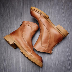 Chaussures de travail en cuir de vache durable avec doublure anti-odeur et absorption des chocs, chaussures décontractées pour hommes, chaussures de tous les jours - Product Image 3