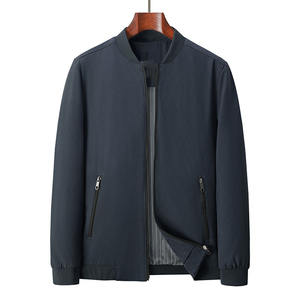 เสื้อแจ็กเก็ตฤดูใบไม้ร่วงสำหรับผู้ชายแบบลำลองคอตั้งทรงหลวมดีไซน์พิมพ์ลายปักโลโก้ออกแบบได้ตามต้องการ - Product Image 6