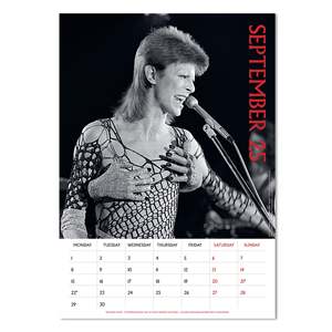 Calendrier mural de bureau David Bowie 2025, calendrier en papier imprimé pour utilisation promotionnelle, cadre photo - Product Image 3