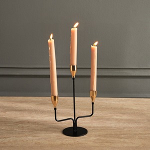 Black Metal <b>Candle</b> Holder Elegant Table Centerpiece Stylish Decorative Accent Romantic And Festive Home Display - Product Image 5