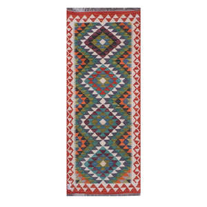 Alfombra Kilim de Maimana, Afganistán, 196 x 77 cm, Alfombras y Juegos de Alfombras - Product Image 1