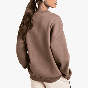 Sweat-shirt d'hiver en polaire premium pour femmes, très demandé, matière épaisse et chaude, style streetwear, coupe ample, personnalisation possible sur le devant - Product Image 2