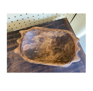 Bol à pâte décoratif en bois poli de luxe articles décoratifs assiette de service à salade motif végétal écologique - Product Image 5