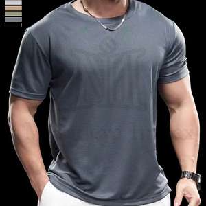 2025 hombres de alta calidad 300gsm algodón gota hombro camiseta de gran tamaño hombres verano manga corta Tops suelta en blanco Casual camiseta - Product Image 3