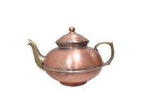 Bouilloire moderne en laiton émaillé avec poignée et couvercle 1L, résistante à la chaleur, compatible avec les cuisinières à gaz, ustensile de cuisine élégant pour un usage quotidien