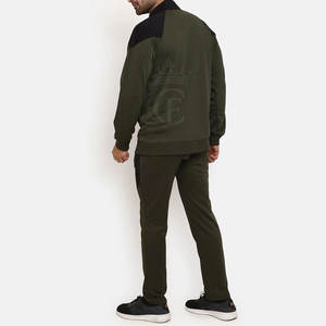 ชุดวอร์มของผู้ชายคอตตอนระบายอากาศได้ดีขนาดมาตรฐานเป็นมิตรกับสิ่งแวดล้อมผ้า100% เนื้อแข็งคอตั้งสำหรับฤดูหนาว - Product Image 2