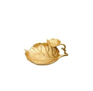 ชามโลหะลายใบไม้ทำมือเป็นมิตรกับสิ่งแวดล้อมของตกแต่งโต๊ะสไตล์โมเดิร์นหรูหราสำหรับบ้านที่หรูหราคอลเลกชันใหม่สำหรับงานปาร์ตี้ - Product Image 4