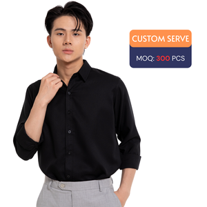 เสื้อเชิ้ตลำลองผ้าโพลีเอสเตอร์/ คอตตอนป้องกันรอยยับออกแบบได้ตามต้องการมีบริการการแปรรูปเครื่องแต่งกายจากเวียดนาม - Product Image 1