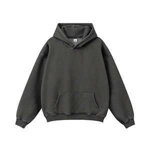 Pantalones holgados chándal Streetwear Boxy Fit 440gsm Heavy Cotton Fleece Chándal Unisex Oversize Fit Sudaderas con capucha de invierno - Product Image 4