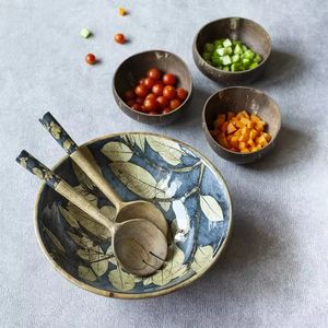 Ustensiles de cuisine bol de service décoratif en bois bol à salade classique pour la maison et les restaurants bols de service alimentaire - Product Image 6
