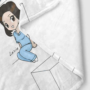 Coperta anatomia 80 × 60 pollici coperta Ultra morbida in pile di corallo comoda e decorativa Design "tu sei la mia persona" - Product Image 4