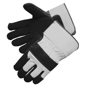 Guantes de trabajo de cuero dividido de piel de vaca de mejor rendimiento, protección de jardín resistente, ropa de seguridad reflectante suave y cómoda - Product Image 6