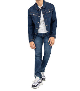 Chaqueta Vaquera Casual para Hombre, 100% Algodón, Ecológica, Resistente al Viento, Transpirable, Diseño Invernal, Servicio OEM, Logotipo Personalizado - Product Image 1