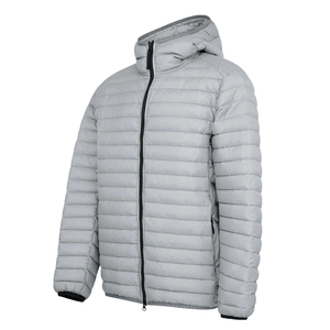 แจ็กเก็ตปลาปักเป้าสีเทาสีทึบสำหรับผู้ชายแจ็กเก็ตผ้าฝ้ายระบายอากาศได้ดีขนาดพลัสไซส์ออกแบบโลโก้ได้ตามต้องการ - Product Image 5