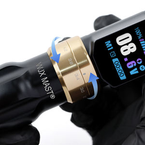 Máquina de Tatuar Inalámbrica de Acero Inoxidable, Bajo Ruido, Carrera Ajustable de 2.3-4.5MM, Pistola de Tatuar Rotativa, Batería de 2000mAh, Pluma de Tatuar RCA - Product Image 2