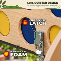 Jeu de jeu de plein air en bois YumuQ Custom Giant Connect 4 en ligne, avec 42 anneaux, pour enfants, adultes et fêtes de famille
